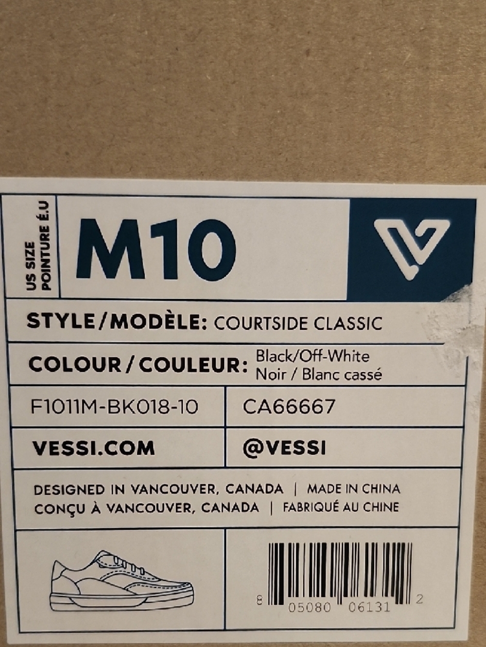Vessi Courtside Classic Waterproof 💧 Low-Top Sneakers, Mens Size 10 - Picture 7 of 16